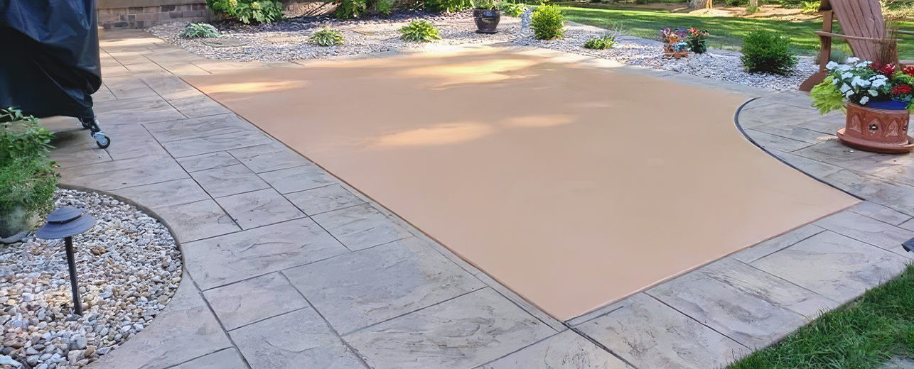 Residential decorative concrete project