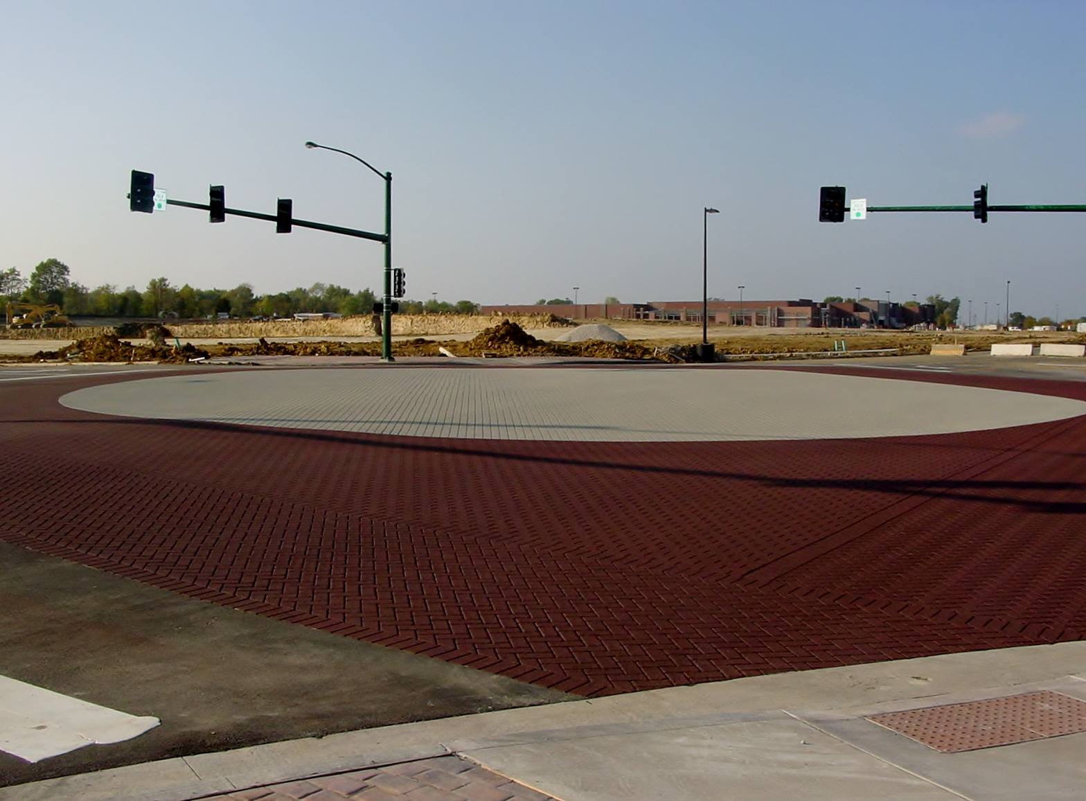 Municipal brick-pattern surface project