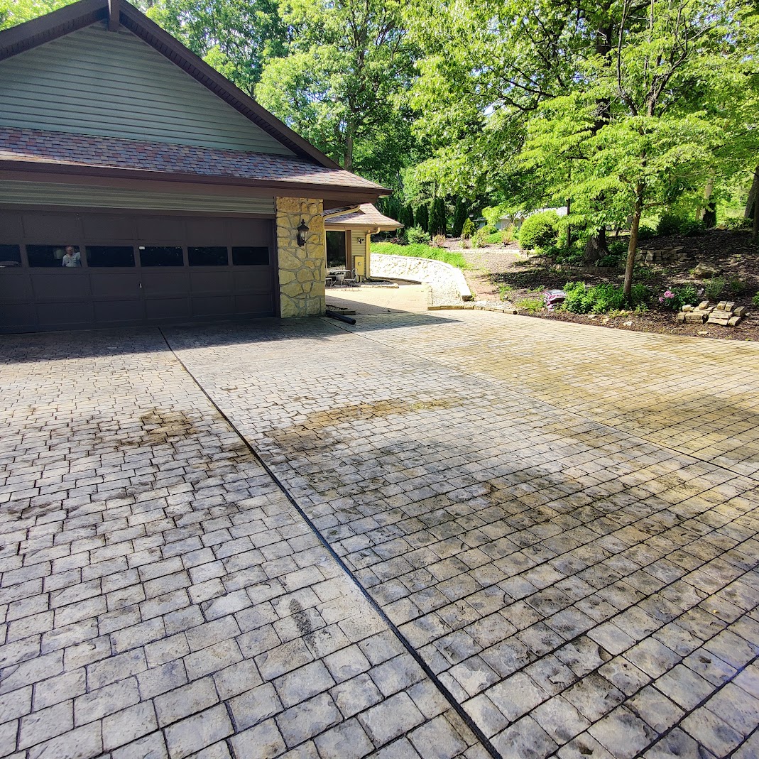 Clean and sealed residential concrete surface
